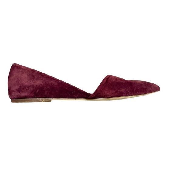 J. Crew Burgundy Dark Red Pointy Toe D'Orsday Flat Size 8 - Picture 6 of 6